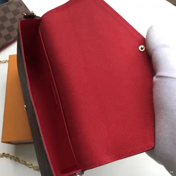 First bag ru Pochette Bag Vuitton N63032 Louis Felicie Damier 0626